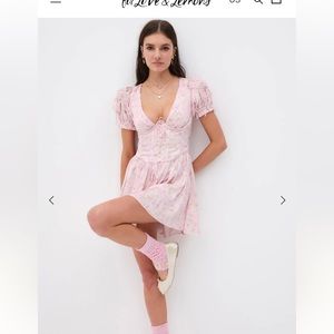 For love and lemons Paulina Puff Sleeve Mini Dress
